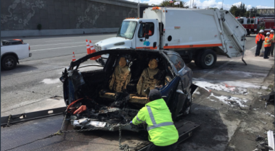 În SUA a explodat un Tesla Model X! Șoferul EV-ului a decedat în urma traumelor primite - Photo