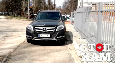 Deputatul Alina Zotea își demonstrează grija pentru cetățeni, parcând pe trotuare! - Photo