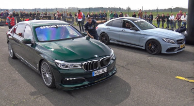 Silent Killer! Limuzina Alpina B7 BiTurbo a desfințat câteva AMG-uri și RS-uri la un concurs de accelerație (VIDEO) - Photo