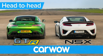 Mercedes-AMG GT R versus Honda NSX! Bătălia motorului tradițional contra celui hybrid - Photo