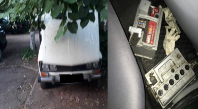 Doi tineri, ”specializați” în furturi de baterii de acumulatoare, au fost reținuți de Poliție - Photo