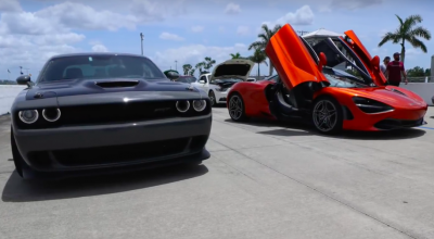 (VIDEO) Dodge Challenger SRT Hellcat vs McLaren 720S! Bătălia titanilor pe traseul de drag racing - Photo