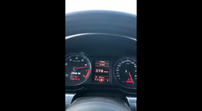 Aproape că a rupt acul vitezometrului! Acest Audi RS6 a atins 378 km/h pe autostradă! - Photo