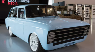 Kalashnikov a proiectat un supercar pur electric pe baza modelului ”Ij Kombi”! - Photo