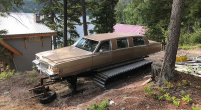 (VIDEO) Un canadian a construit un Cadillac cu șenile de ratrac, iar acum îl scoate la vânzare! - Photo