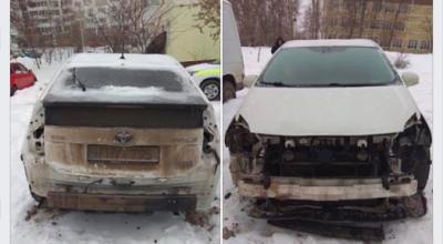 Un alt Prius a fost ”dezbrăcat” în noapte! De data asta în sectorul Ciocana - Photo