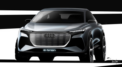 (FOTO) Primele imagini teaser cu Audi Q4 e-tron! Conceptul crossoverului electric va fi prezentat pe 5 martie - Photo