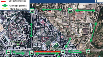 Atenție șoferi! Trafic restricționat pe unele artere din capitală, astăzi după orele 19:00 - Photo