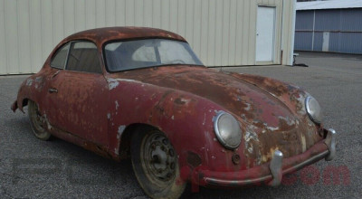 Chiar și în starea care-o vezi, devorată de rugină, la propriu, acest Porsche 356 Coupe costă o avere! - Photo