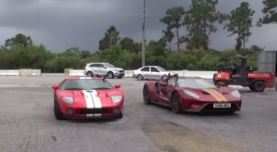 (VIDEO) Două generații Ford GT au fost aliniate la start pentru o cursă de drag racing! - Photo