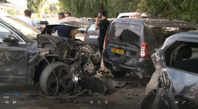 Pare Incredibil, dar Porsche-ul care a distrus 4 automobile rula cu 50 kmh! - Photo