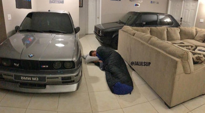 Pasionat adevărat! Și-a parcat M3-ul și Golf-ul GTI în sufragerie pentru a le salva de uraganul Dorian - Photo