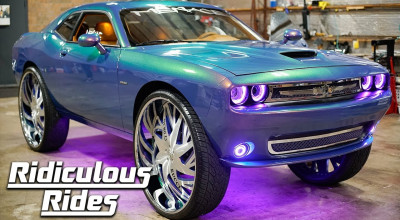 (VIDEO) Conduce zilnic un muscle car cu jante de 34 inch! Moftul l-a costat 100.000 de dolari - Photo