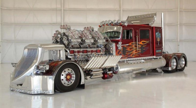 (FOTO) Vezi cum arată acest fantastic cap-tractor american! Motor de 27.9 litri volum și 3.500 CP - Photo