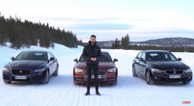 Supremația pe zăpadă. Testul cu Audi Quattro, BMW xDrive și Jaguar AWD (VIDEO) - Photo