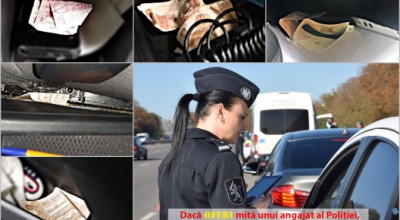 Nouă șoferi care au încercat să ofere mită ofițerilor INP s-au ales cu dosare penale! - Photo