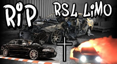 (VIDEO) Povestea unui Audi RS4 de 1300 CP, care a luat foc i-a motivat pe pasionații mărcii să colecteze 100.000 euro în câteva zile! - Photo