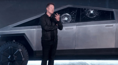 (VIDEO) Volkswagen Golf vs Tesla Cybertruck. Cine are geamul mai rezistent? - Photo