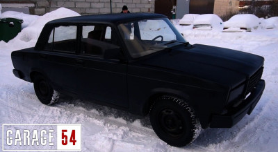 BMW X6 Vantablack are un nou rival! Rușii au pregătit o Lada ultra-neagră! - Photo