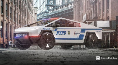 Tesla Cybertruck, imaginată ca vehicul de Poliție, Pompieri sau Salvatori, într-un viitor nu foarte îndepărtat - Photo