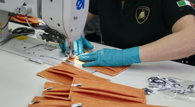 Măști medicale marca Lamborghini! Italienii se implică în lupta cu COVID-19 - Photo