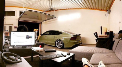 Dorm lângă mașină, la propriu. Așa arată garajul sau casa, celor mai înrăiți pasionați auto - Photo