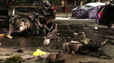 (VIDEO) Un Audi a intrat violent într-un taxi pe bulevardul Ștefan cel Mare! Au decedat cel puțin trei persoane - Photo