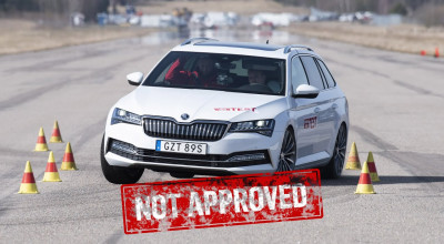 Skoda Superb iV și Volkswagen Passat GTE - rezultate dubioase la Testul Elanului (VIDEO) - Photo