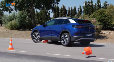 Vezi cum Volkswagen ID.4 eșuează rușinos Testului Elanului! Dacia Spring a arătat un rezultat net superior - Photo