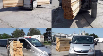 Ingenios sau nu? Vezi cum sunt transportate aceste grinzi de lemn cu un Opel Vivaro - Photo