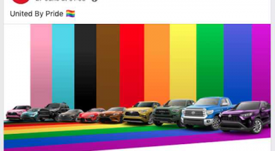 ”United by Pride” Acesta este mesajul afișat de Toyota cu noul tricolor LGBT! - Photo