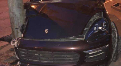 Poliția publică informații referitoare la accidentul cu implicarea Porsche-ului: ”Impactul nu a avut loc în urma unei curse ilegale”! - Photo