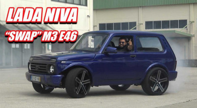 LADA NIVA M3? Mașina rusească cu motor de BMW, interior de Mazda și oglinzi de AMG - Photo