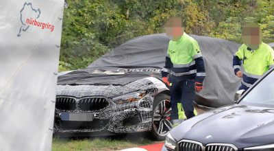 Un prototip misterios al noului BMW M8 a fost accidentat grav în timpul testelor de pe Nurburgring - Photo