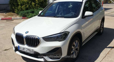  BMW X1 din 2020, condus de un moldovean, reținut de Poliția de Frontieră Română. Mașina era căutată în Germania - Photo