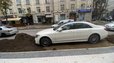 De ce nu? De ce să nu parchezi S-Class-ul, dacă ”este loc liber” și nu stă nici o mașină!? - Photo
