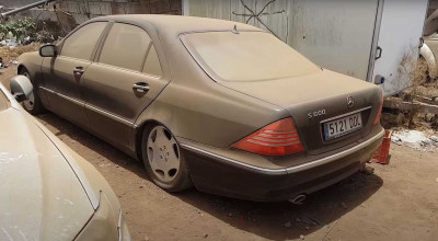 (VIDEO) Află cât de repede pornește un Mercedes-Benz S600 W220, după mai mulți ani în care a stat abandonat pe marginea drumului - Photo
