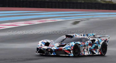 Un prototip misterios Bugatti, surprins pe circuit. Ar putea debuta pe 28 octombrie - Photo