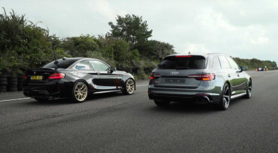 BMW M2 CS versus Audi RS4 Avant. Cine câștigă cursa de Drag? (VIDEO) - Photo