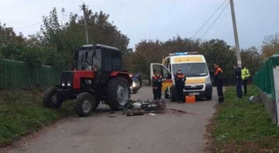 Accident tragic la Florești. Un motociclist a murit, după ce s-a izbit violent într-un tractor - Photo