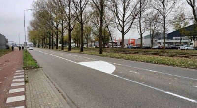 Olandezii testează noile marcaje de circulație care creează iluzii optice, în speranța de a reduce numărul de accidentele - Photo