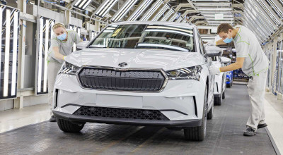 Skoda a dat start asamblării SUV-ului electric Enyaq iV! Cehii vor produce până la 350 de unități pe zi - Photo