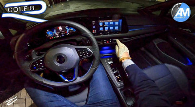 Rachetă spațială - noul Golf 8 R de 320 CP filmat noaptea pe Autostradă (VIDEO) - Photo