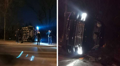 Un vehicul de teren Toyota s-a răsturnat pe strada Alecu Russo din capitală - Photo