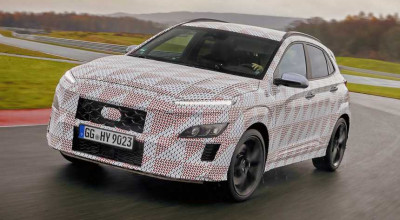 Detalii și imagini camuflate cu viitorul Hyundai Kona N, primul crossover de performanță al mărcii - Photo