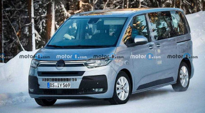 (FOTO) Noul Volkswagen Multivan T7 a fost surprins în timpul testelor în condiții de iarnă - Photo