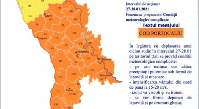 Atenție Șoferi! Ne așteaptă Cod Portocaliu de lapoviță, viscol și ninsoare! În sfârșit! - Photo