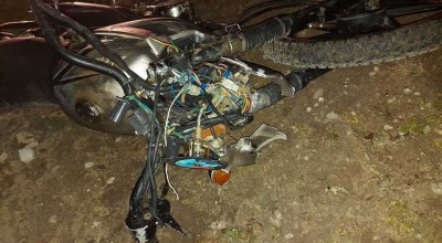 Accident grav la Hîncești! Un motociclist beat s-a izbit violent într-un automobil - Photo