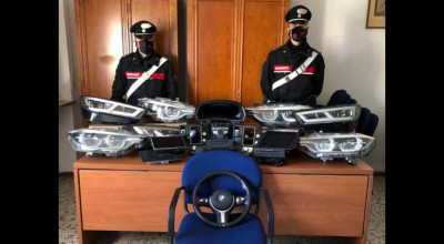 Piese pentru mașini premium, descoperite de forțele de ordine italiene într-un autocar din Moldova - Photo