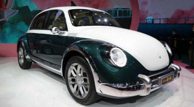 Chinezii au prezentat un vehicul pur electric ce folosește designul legendarului Volkswagen Beetle - Photo